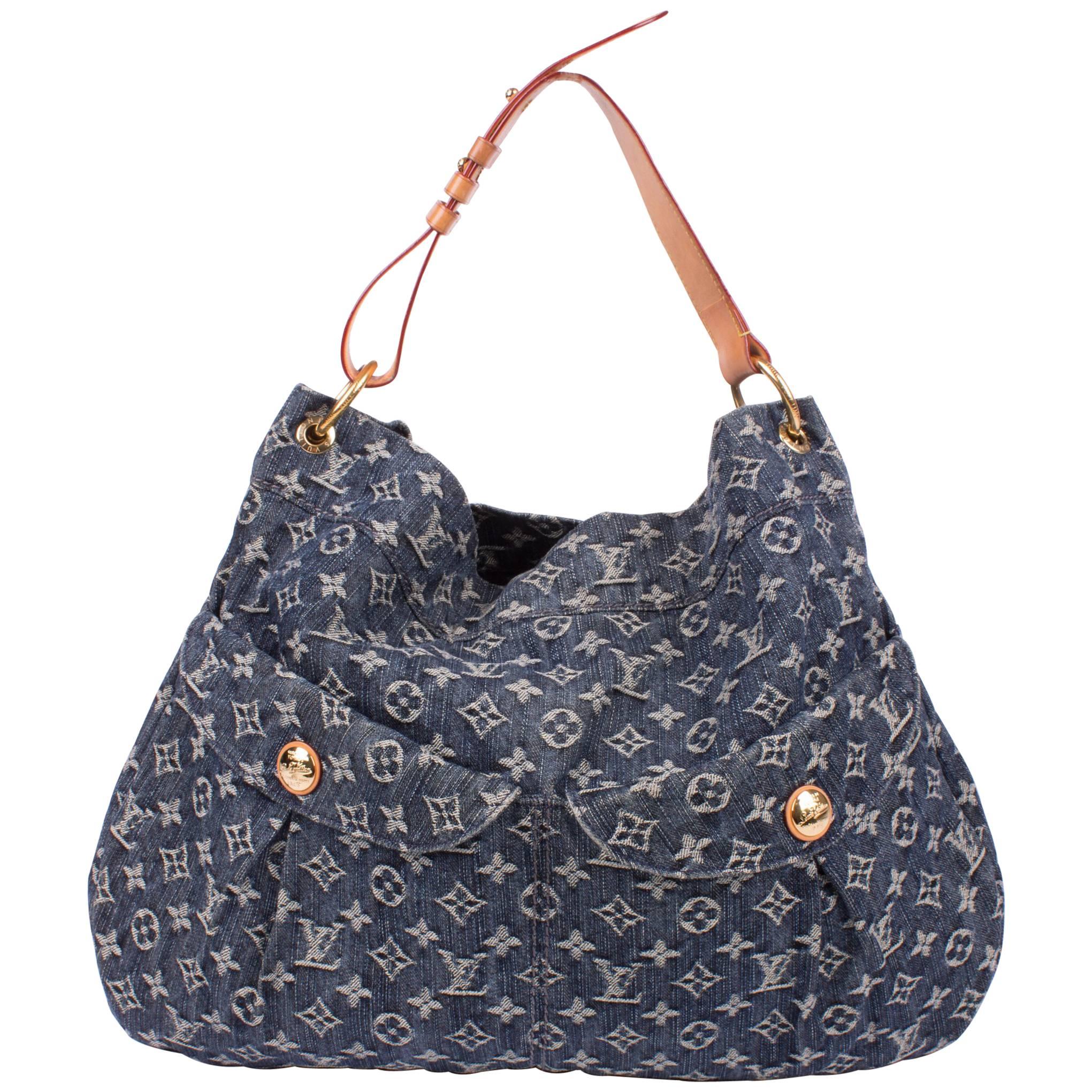 Louis Vuitton Denim Daily GM Bag - blue