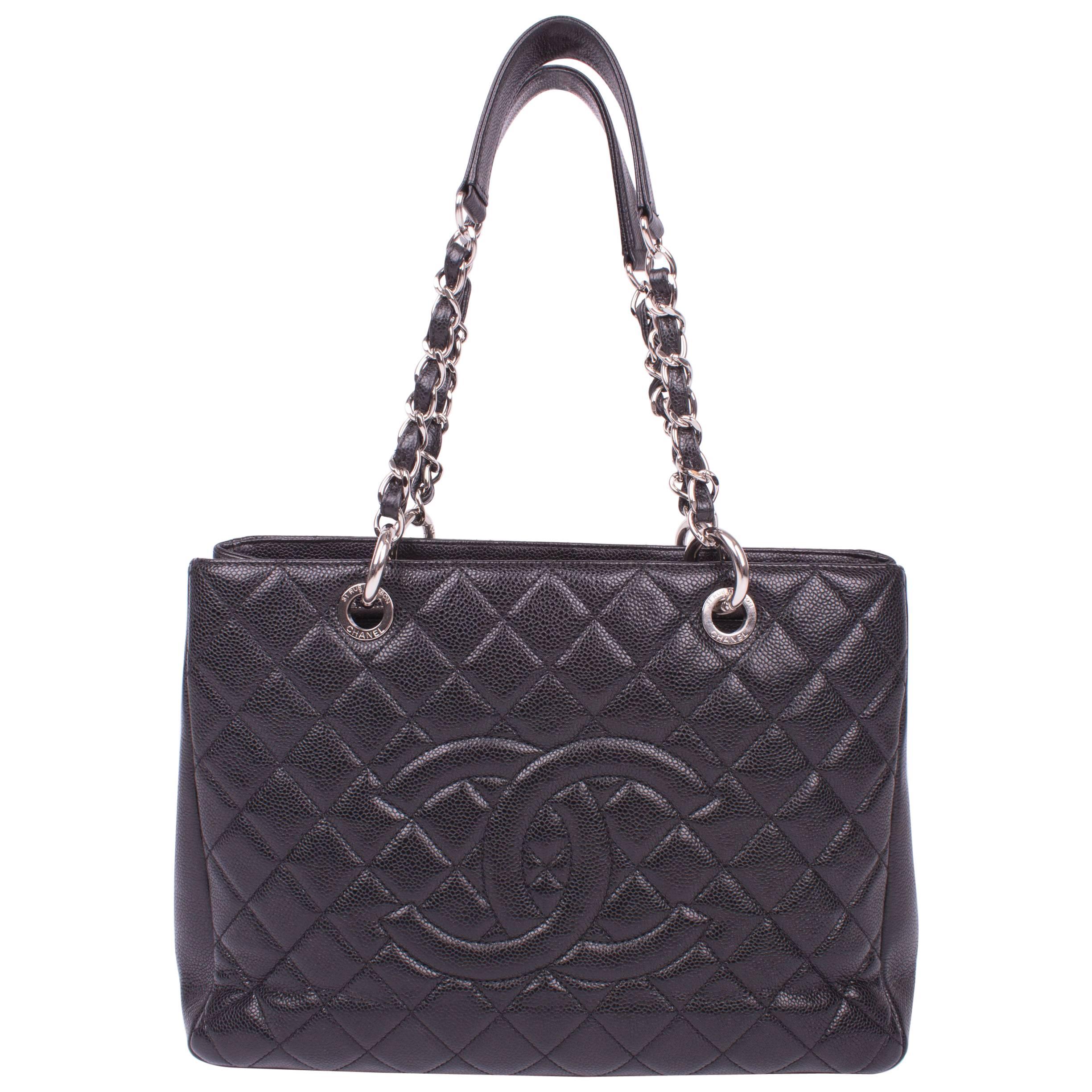 Chanel Grand Shopper Bag - black caviar leather