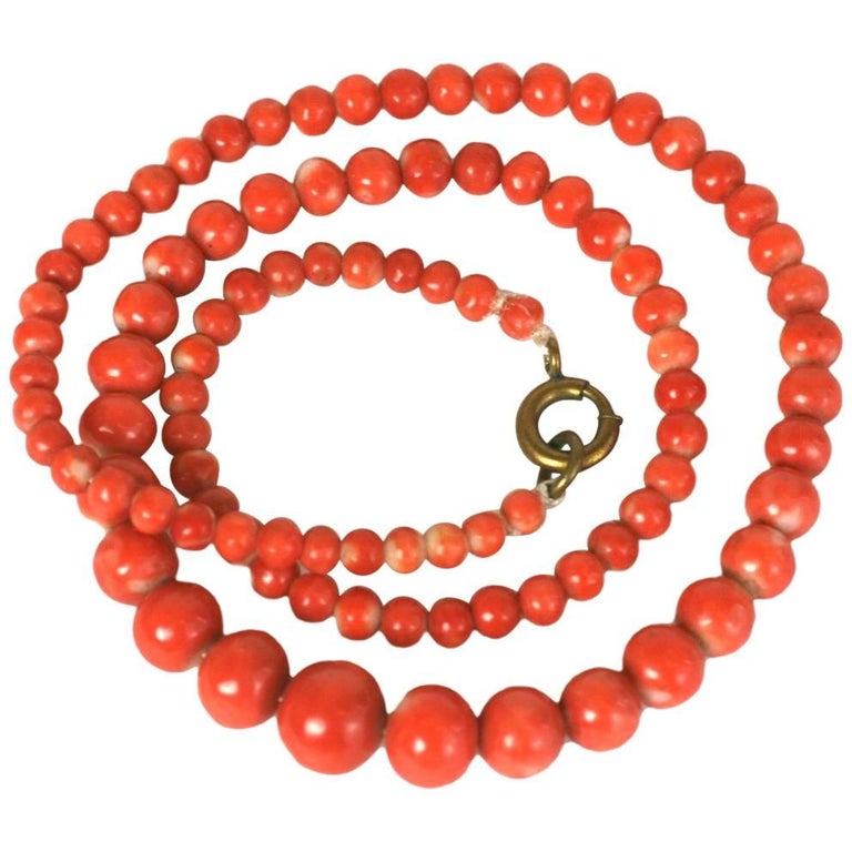 Antique Coral Beads at 1stDibs | antique coral beads for sale, coral beads  necklace, coral bead necklace