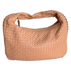 Bottega Veneta Veneta Hobo Beige Almond Lambskin Leather 40cm