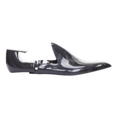 BERLUTI black plastic white logo shoe tree pair EU42