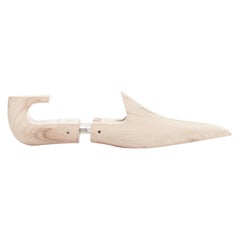 CORTHAY beige wooden logo shoe tree pair UK8 EU42