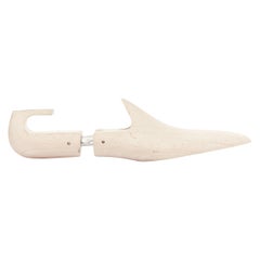 CORTHAY beige, albero delle scarpe con logo in legno, paio UK8 EU42
