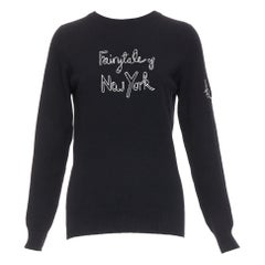 BELLA FREUD Pull 100% cachemire Fairytale of New York noir XS