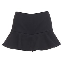 RED VALENTINO pantaloncini neri con orlo a balzeIT38 XS