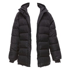 PRADA Sports black nylon down filled hooded puffer jacket IT40 S