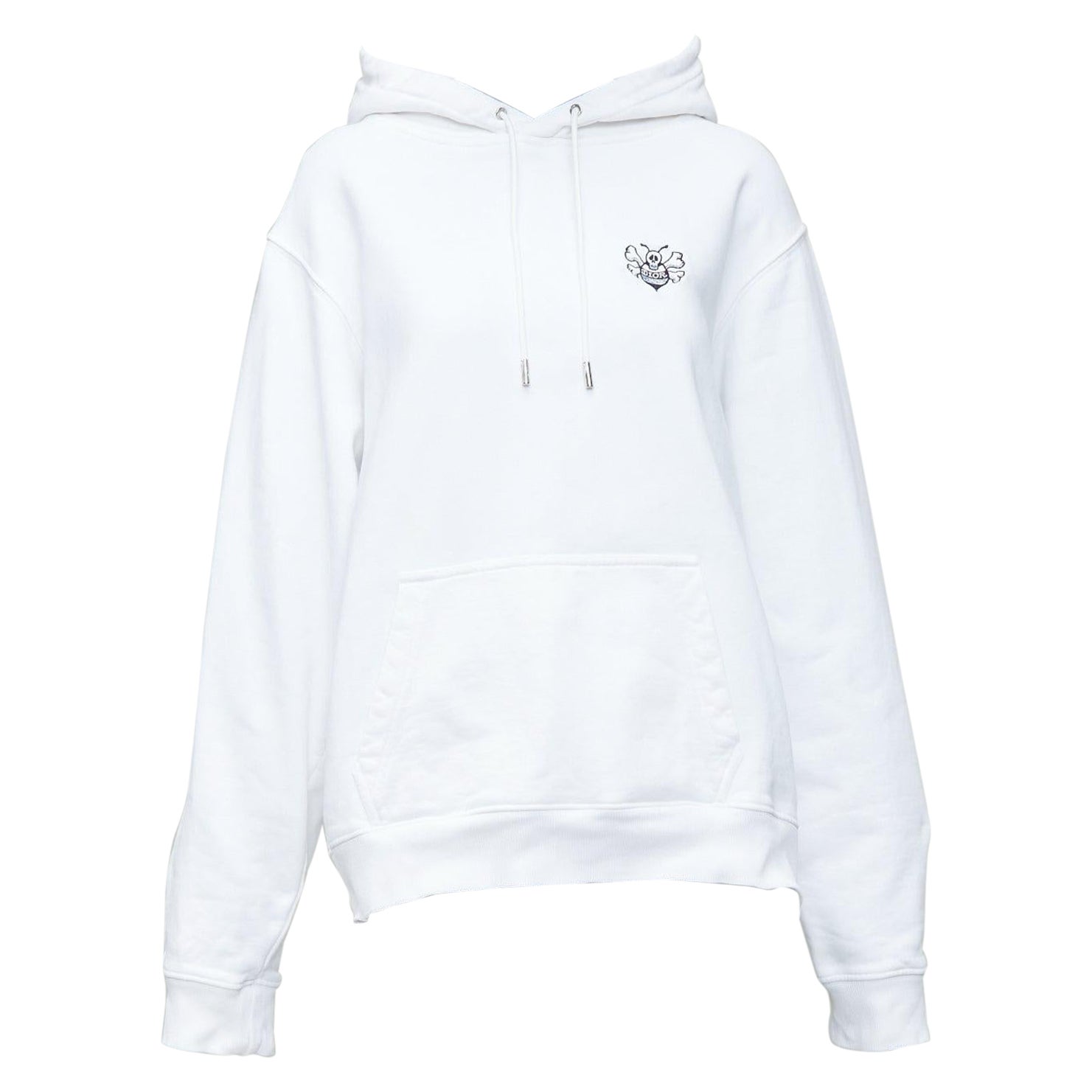 DIOR Shawn Stussy logo bee embroidery cotton hoodie XXL For Sale