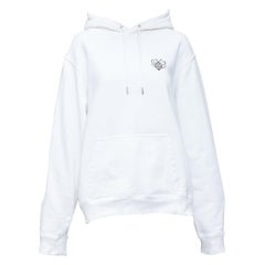 DIOR Shawn Stussy logo bee embroidery cotton hoodie XXL