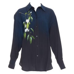 Victoria Beckham, camicia pigiama con stampa floreale ombreggiata, UK6 XS