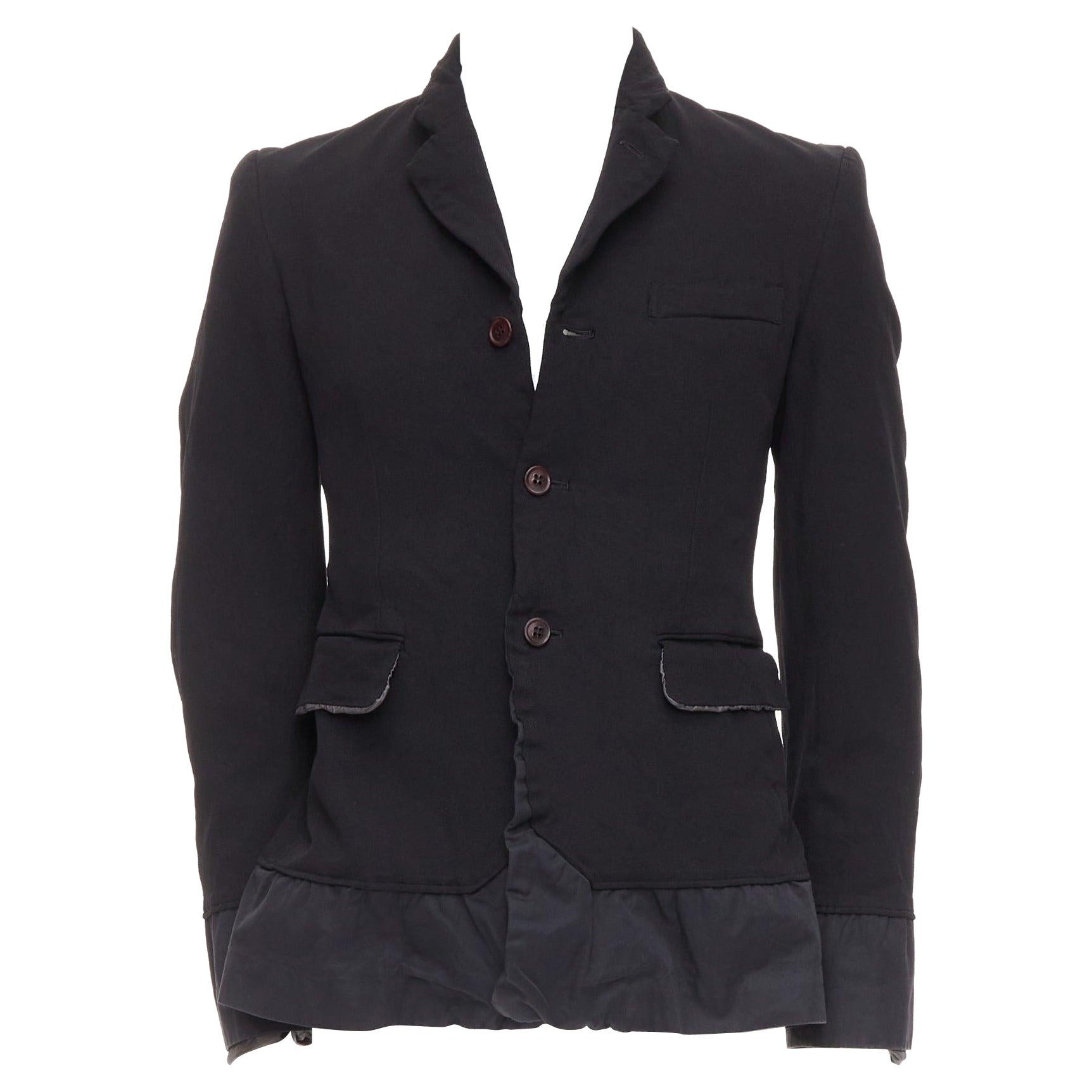 COMME DES GARCONS Homme Plus Evergreen 2005 black Reprint Docking blazer S For Sale