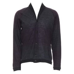 STEPHEN SCHNEIDER dunkelgrau 100% Wolle Farbverlauf Strickjacke Sz4 M