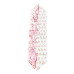 Pañuelo HERMES 100% seda Coup De Fouet Au Bloc Twilly Rose Nacre Turquesa