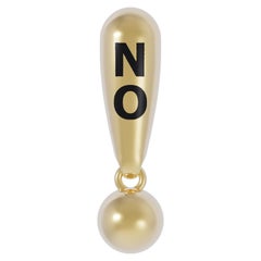 Naimah NO! Orecchino in oro vermeil
