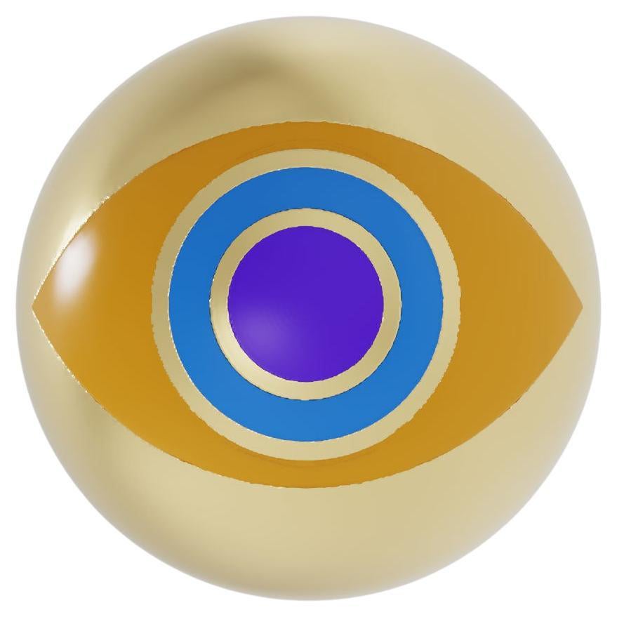 Naimah Evil Eye Earring Gold Vermeil