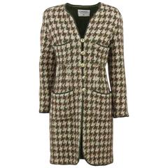 1990s Chanel Pied de Poule Overcoat 10