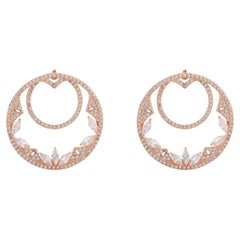 Pendientes de diseño con circonita cúbica en plata 925 como regalo para mamá