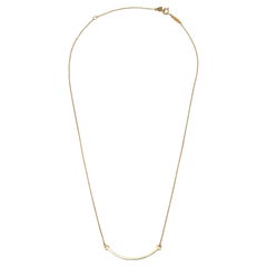 Tiffany & Co. T Smile 18k Yellow Gold Small Model Necklace