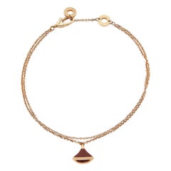 Bvlgari Divas' Dream  Carnelian 18k Rose Gold Bracelet M/L