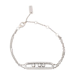 Messika Move Classic Pave Diamond 18k White Gold Bracelet