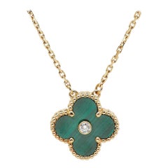 Van Cleef Arpels Alhambra 2013 Holiday Ltd. Edition Diamond 18k Gold Necklace