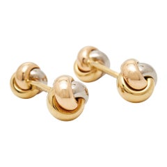 Cartier Trinity 18k Three Tone Gold Cufflinks