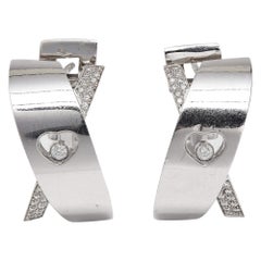 Chopard Happy Diamonds 18k White Gold Earrings