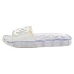 Chanel Transparent Rubber CC Slides Size 40