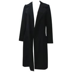 Y’s Yohji Yamamoto Black Mid-Length Open Coat 1990’s