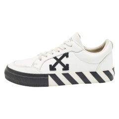 Zapatillas con cordones vulcanizados de piel blanca Off-White Talla 37