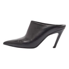 Balenciaga Zapatilla de piel negra Sandalias talla 40