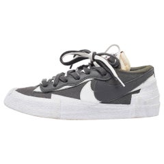 Nike x Sacai Grey Suede Blazer Low Iron Grey Sneakers Size 40