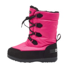 Dolce & Gabbana Pink Nylon Snow Boots Size 35/36