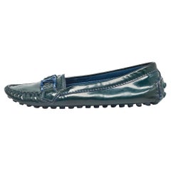 Louis Vuitton: scarpe oxford in vernice verde taglia 36
