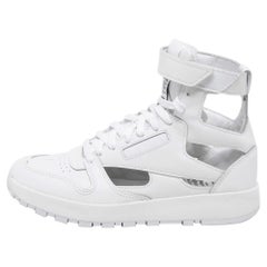 Maison Martin Margiela Reebok White Leather Tabi High Top Sneakers Size 39