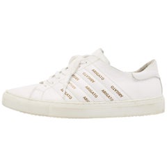 Axel Arigato White Leather Low Top Sneakers Size 43