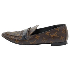 Louis Vuitton Monogram Coated Canvas Upper Case Loafers Size 40