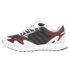 Y-3 x Adidas Multicolor Mesh and Leather Rhisu Run Sneakers Size 45 1/3