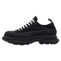 Alexander McQueen Black Lace Up Sneakers Size 42