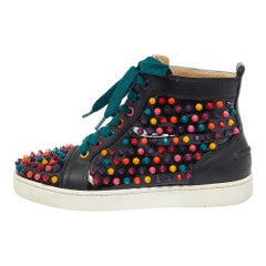 Christian Louboutin Charol Multicolor Spikes Louis Sneakers Talla 38