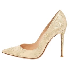Gianvito Rossi Gold Lace  Gianvito Pumps Size 36