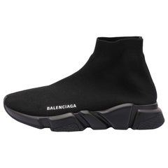 Balenciaga Black Knit Fabric Speed 2.0 Sock Sneakers Size 41