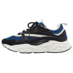Dior Multicolor Leather and Mesh B22 Low Top Sneakers Size 45