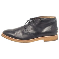 Tod's - Bottes en cuir noir Taille 42
