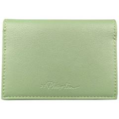 3.1 PHILLIP LIM Green Leather Card Case Wallet