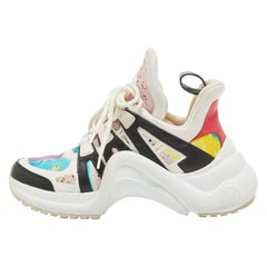 Louis Vuitton Multicolor Fabric & Leather Archlight High Top Sneakers Size 37.5
