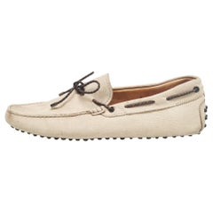 Tod's Gommino Loafers en cuir nubuck beige Taille 42