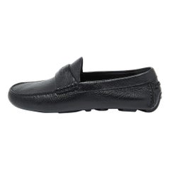 Burberry Black Leather Loafers Size 39
