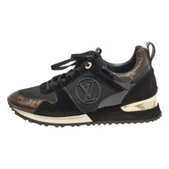 Louis Vuitton Monogram Coated Canvas Mesh Run Away Low Top Sneakers Size 38