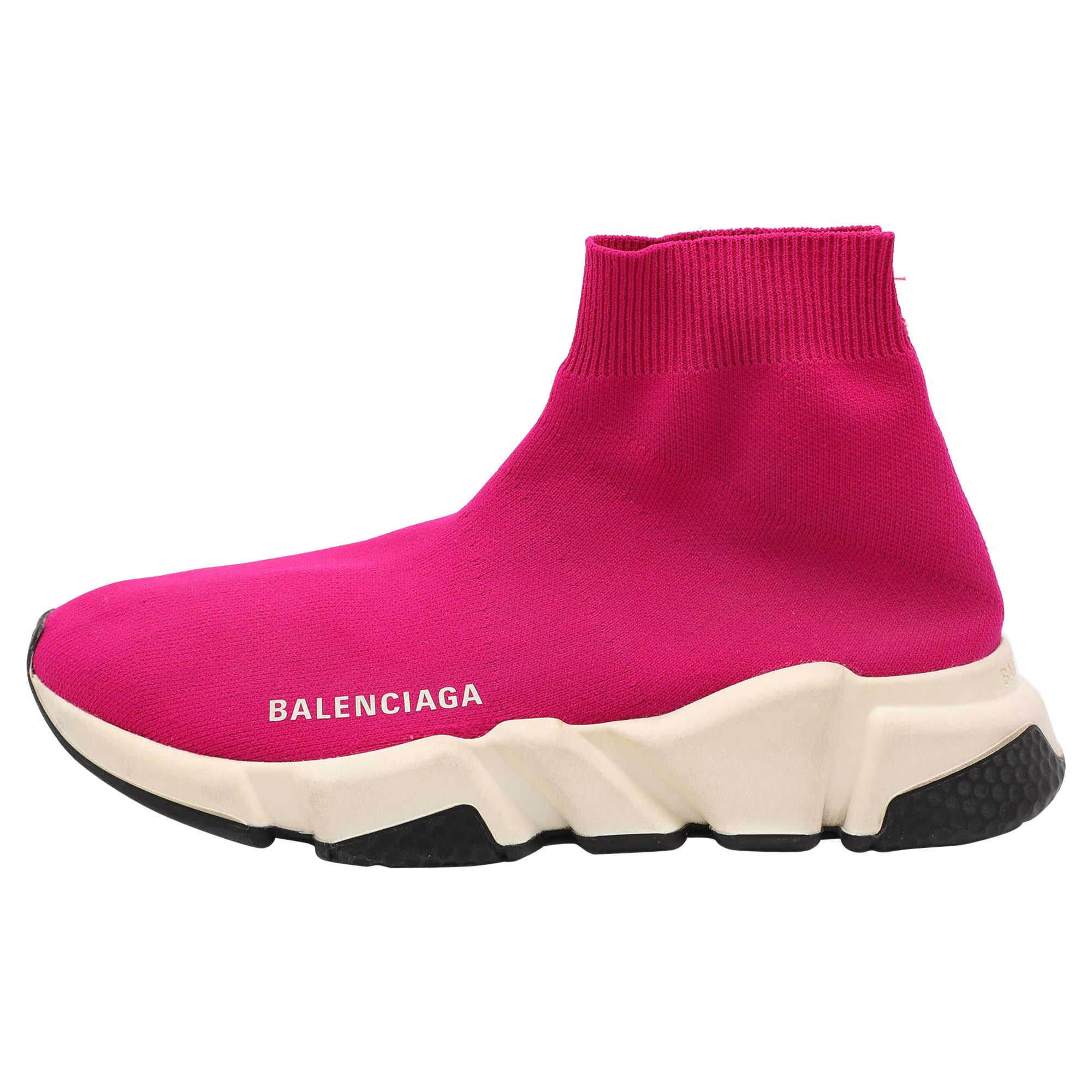 Balenciaga Sneakers Speed Trainer in maglia rosa misura 36 in vendita