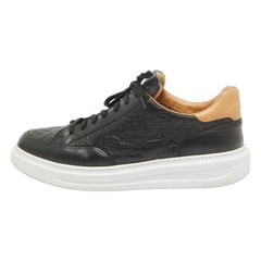 Louis Vuitton Black Leather Beverly Lace Up Sneakers Size 44